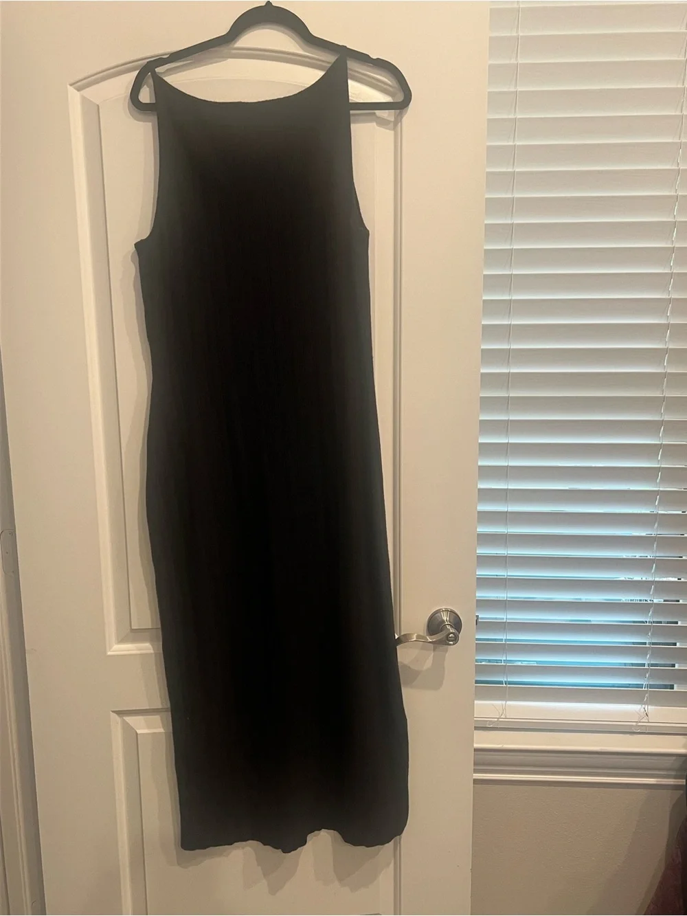 Abercrombie & Fitch Black Sleeveless Midi Tank Dress